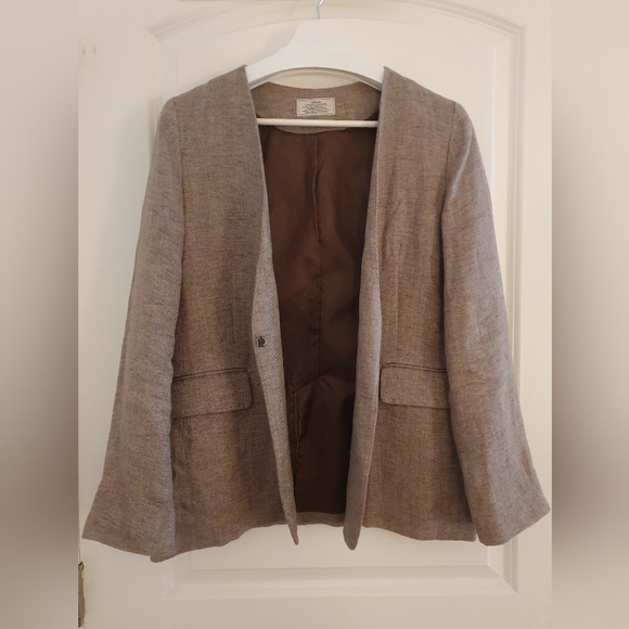 Journal Standard Relume cocoa brown linen jacket (US 4) - Picture 2 of 5